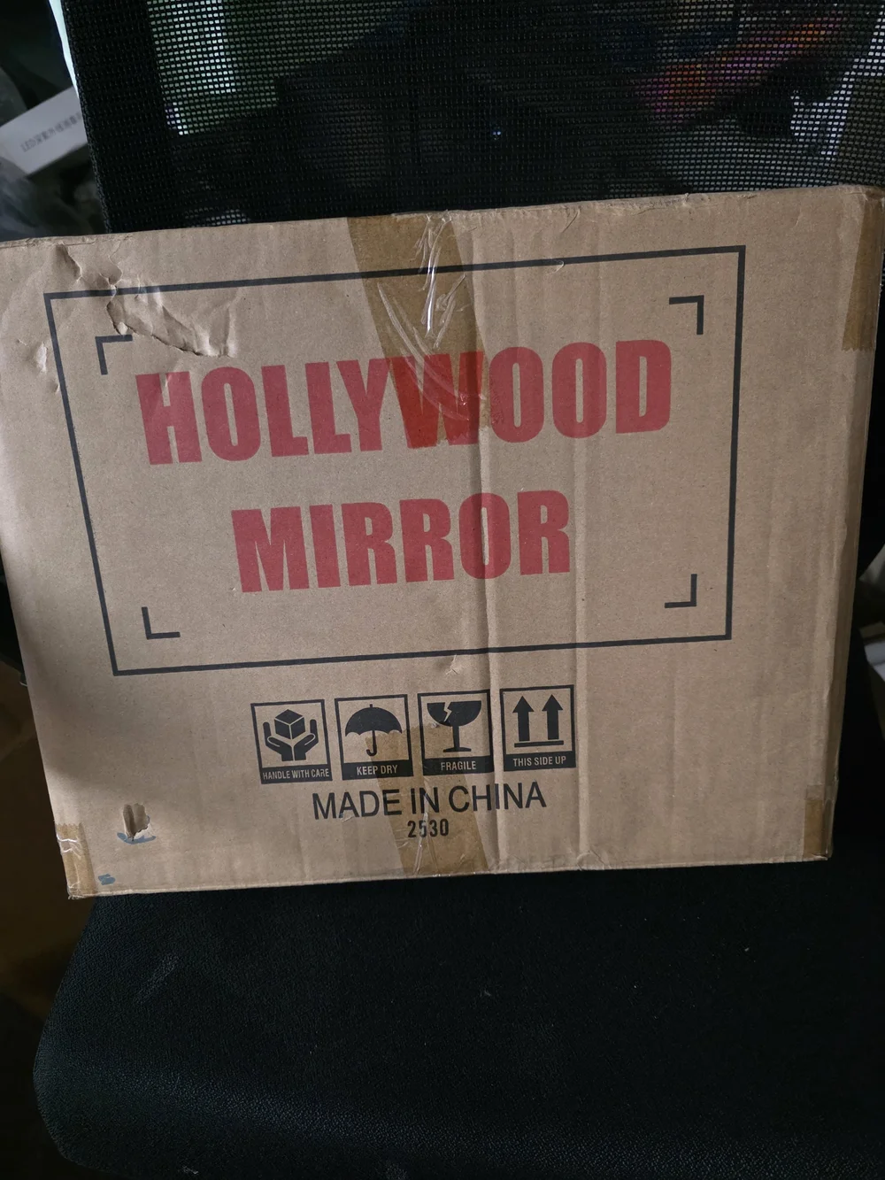 Framed Vanity Mirror in White